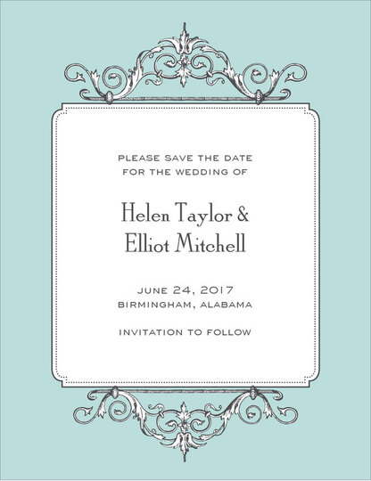 Elegant Affair Save the Date Cards